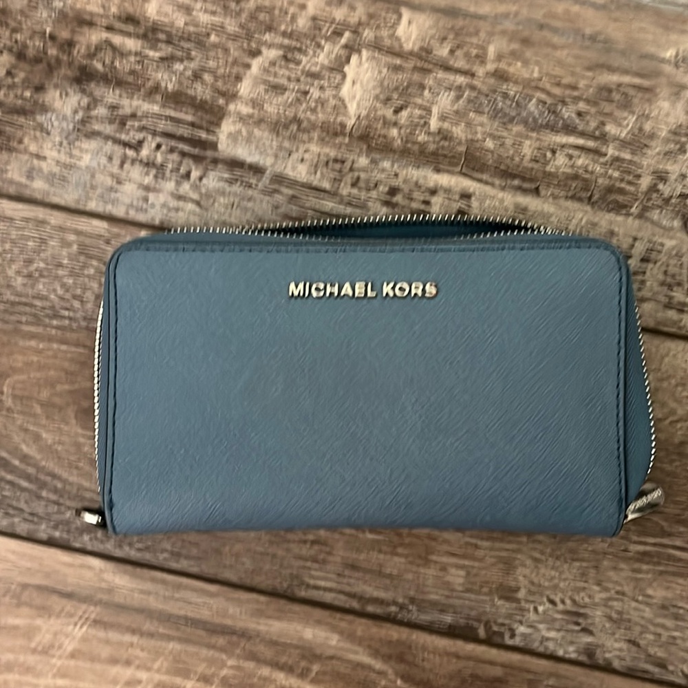Michael Kors Dusty Blue Wallet